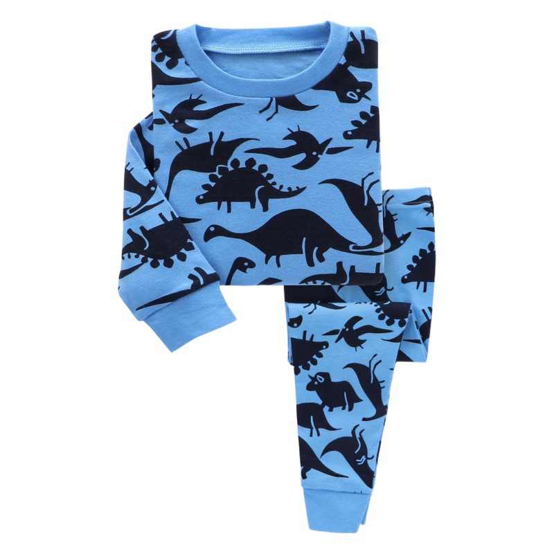 Europa y América de la historieta de los niños homewear pijamas ropa interior de algodón para niños traje de Niños y Niñas Ropa de Otoño de manga larga