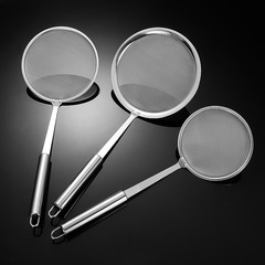 304 stainless steel mesh oil leakage filter oil residue spoon foaming spoon household kitchen filter mesh leakage colander mesh