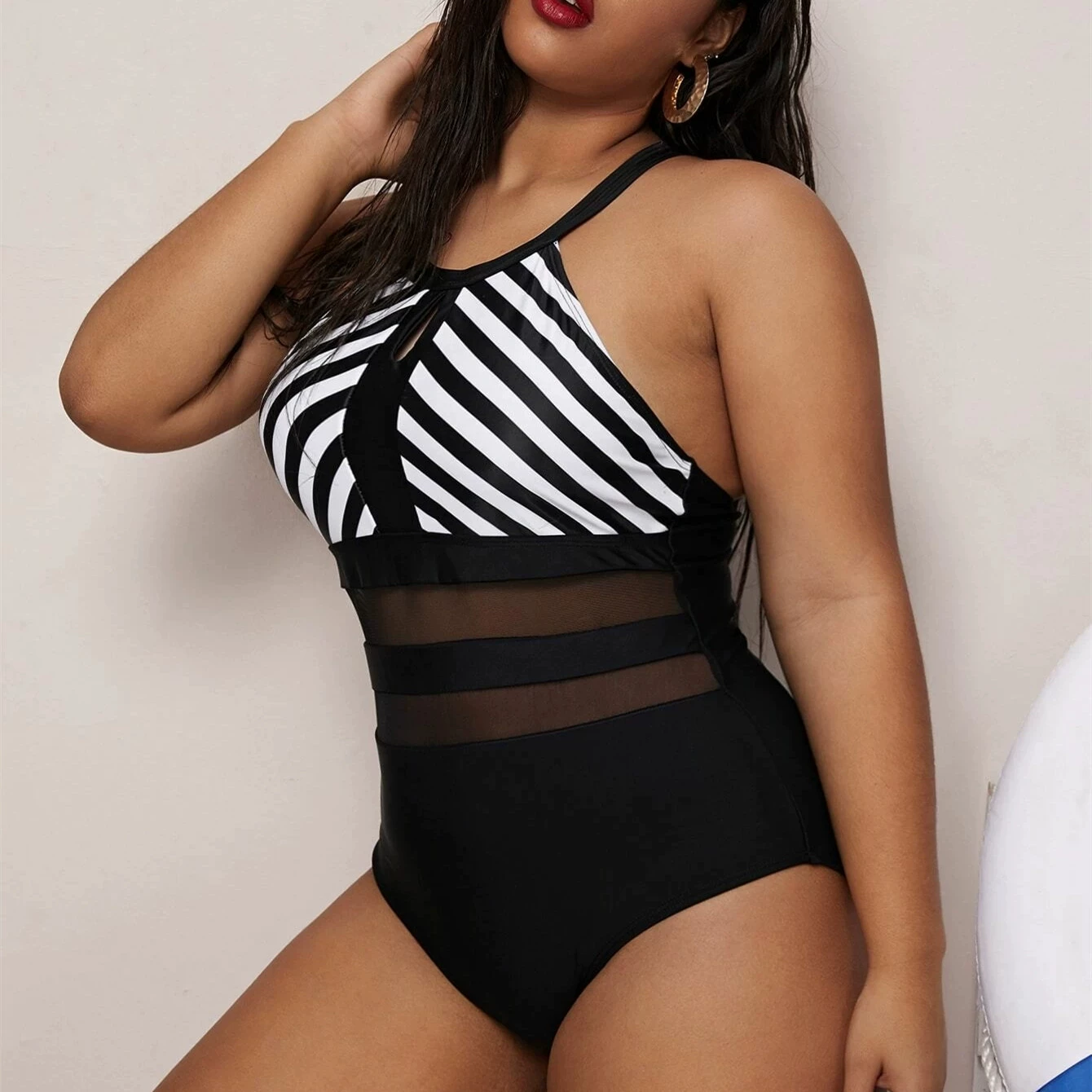 Swimwear, European style, (Cross-border trading), plus size, backless