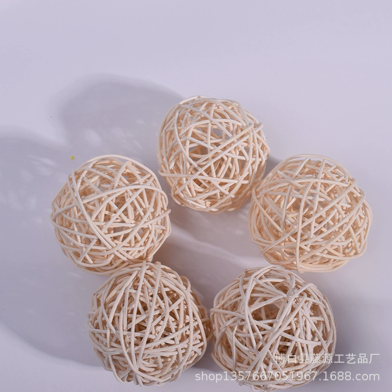 Натуральный ротанговый шар 6 см / декоративный ротанговый шар