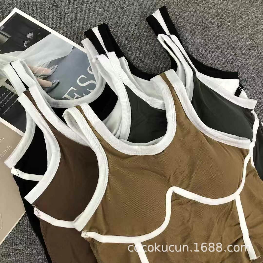 Comercio exterior Europa y Estados Unidos de alta intensidad corrida entrenamiento acondicionamiento se reúne apertado chaleco elástico ropa interior de yoga