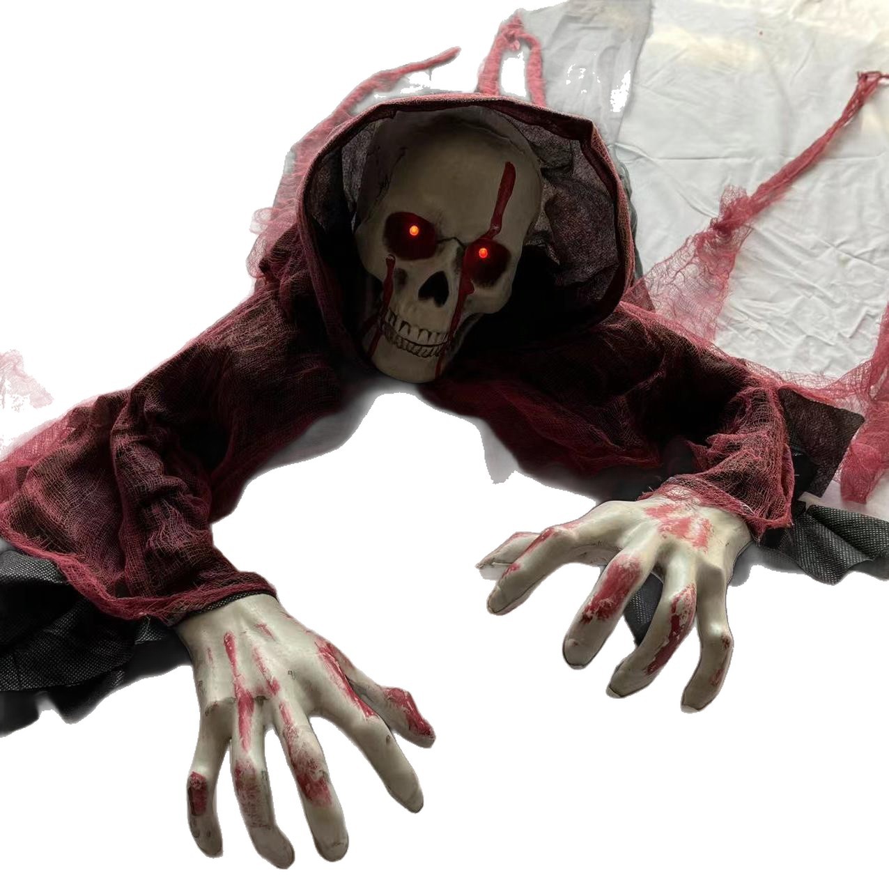 Halloween Horror Esqueleto Ghosts Crawling Homem Ghost House Decoration Bar Props Conjuring Scene aterrador
