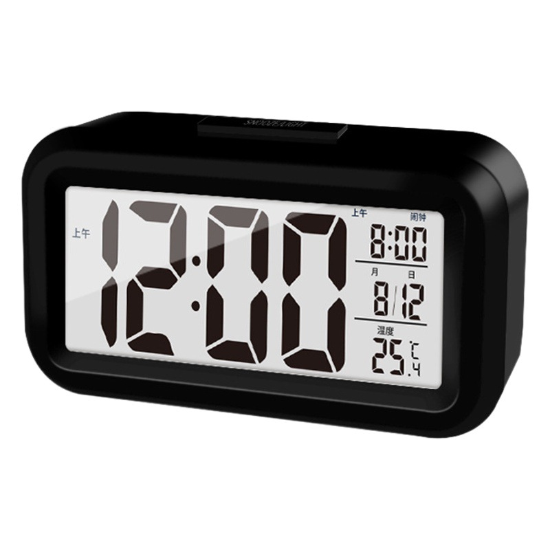 Reloj despertador electrónico, venta al por mayor, reloj digital inteligente de escritorio para mesita de noche específico para estudiantes, reloj despertador pequeño luminoso multifuncional para niños