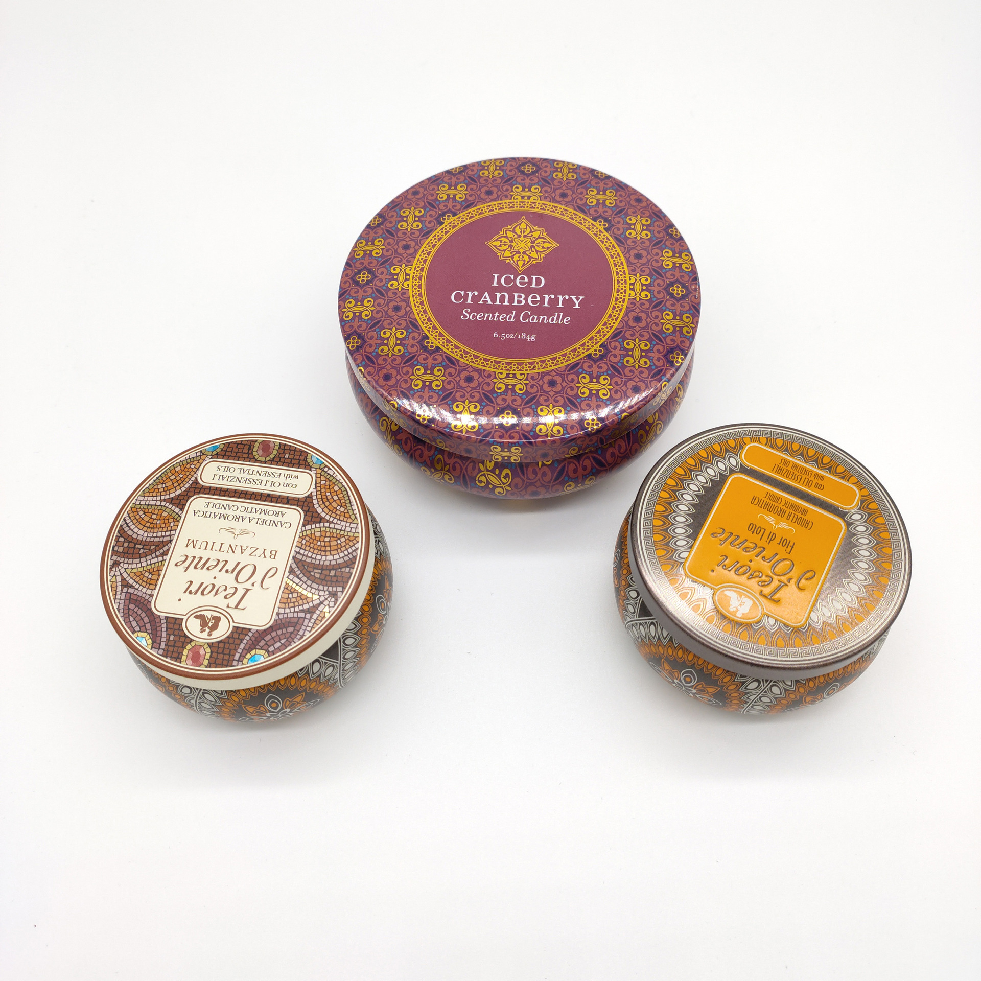 厂家生产马口铁罐 香薰蜡烛铁罐 大肚形蜡烛罐 大肚铁盒礼盒