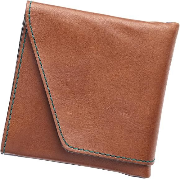 Amazon Japón Lotte Caibu billetera de cuero corta de tres plegados para hombres y mujeres billetera de cuero compacta multi-tarjeta