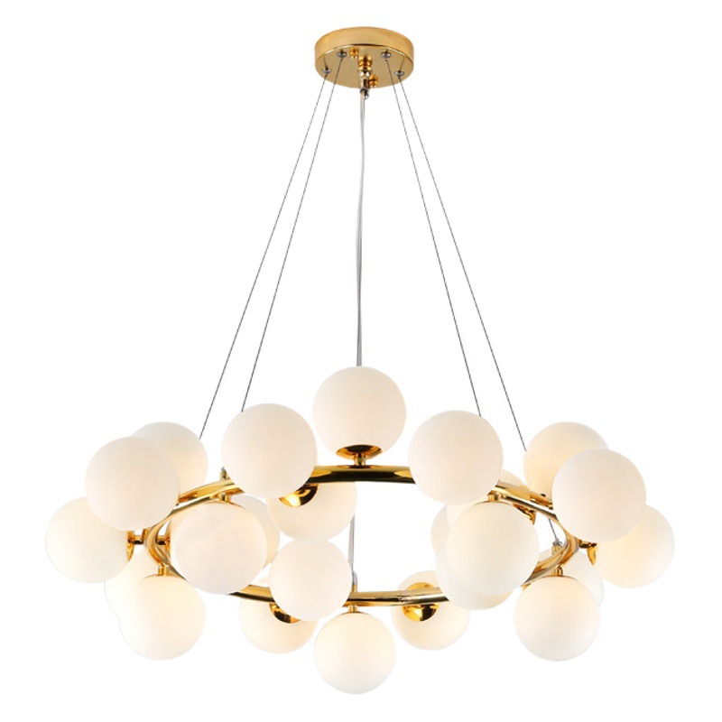 Nordic simple sala de estar araña post-moderna personalidad creativa dormitorio comedor lámpara de la burbuja bola tienda de ropa araña de arte