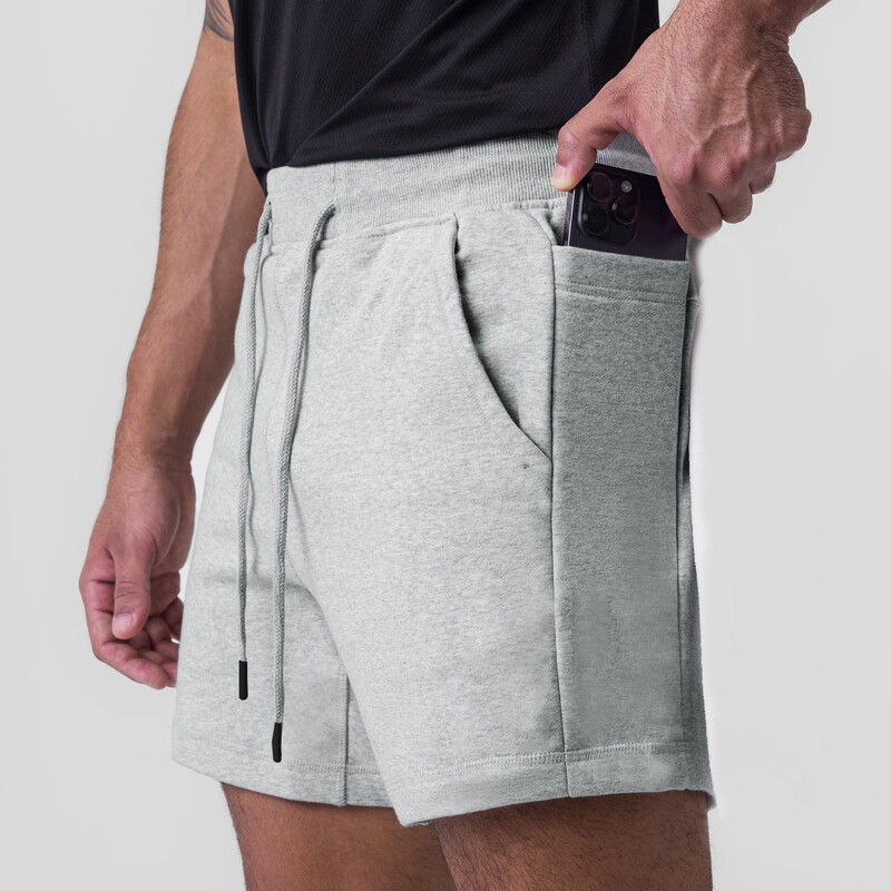 New Summer European and American Sports Casual Shorts Men's Cotton Breathable Running Exercise American Style But Knee Basketball Shorts