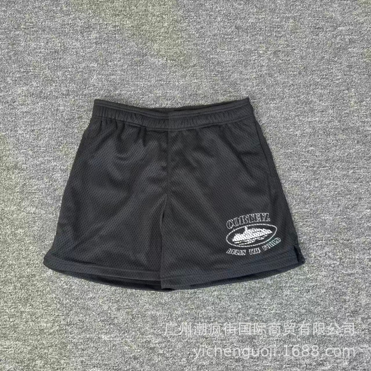 Pantalones cortos Alcatraz con estampado de barco, jeans Cortez, estilo hip-hop, skate, casual, marca de moda.