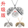 Necklace, zodiac signs solar-powered, pendant engraved, European style