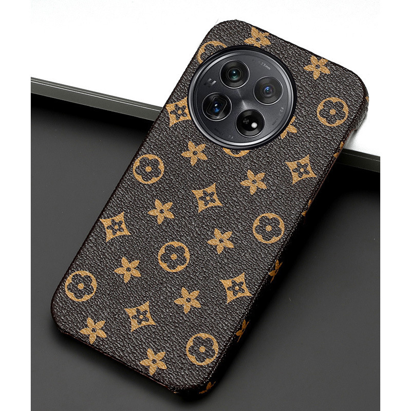 Suitable for one plus 12pro leather phone case one plus 12 11 11pro LV printed pattern 5G phone leather case