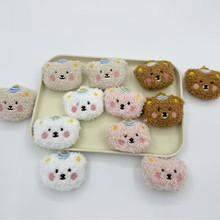 卡通毛绒小熊公仔宝塔熊服饰皇冠熊鞋袜小动物头饰辅料饰品配件