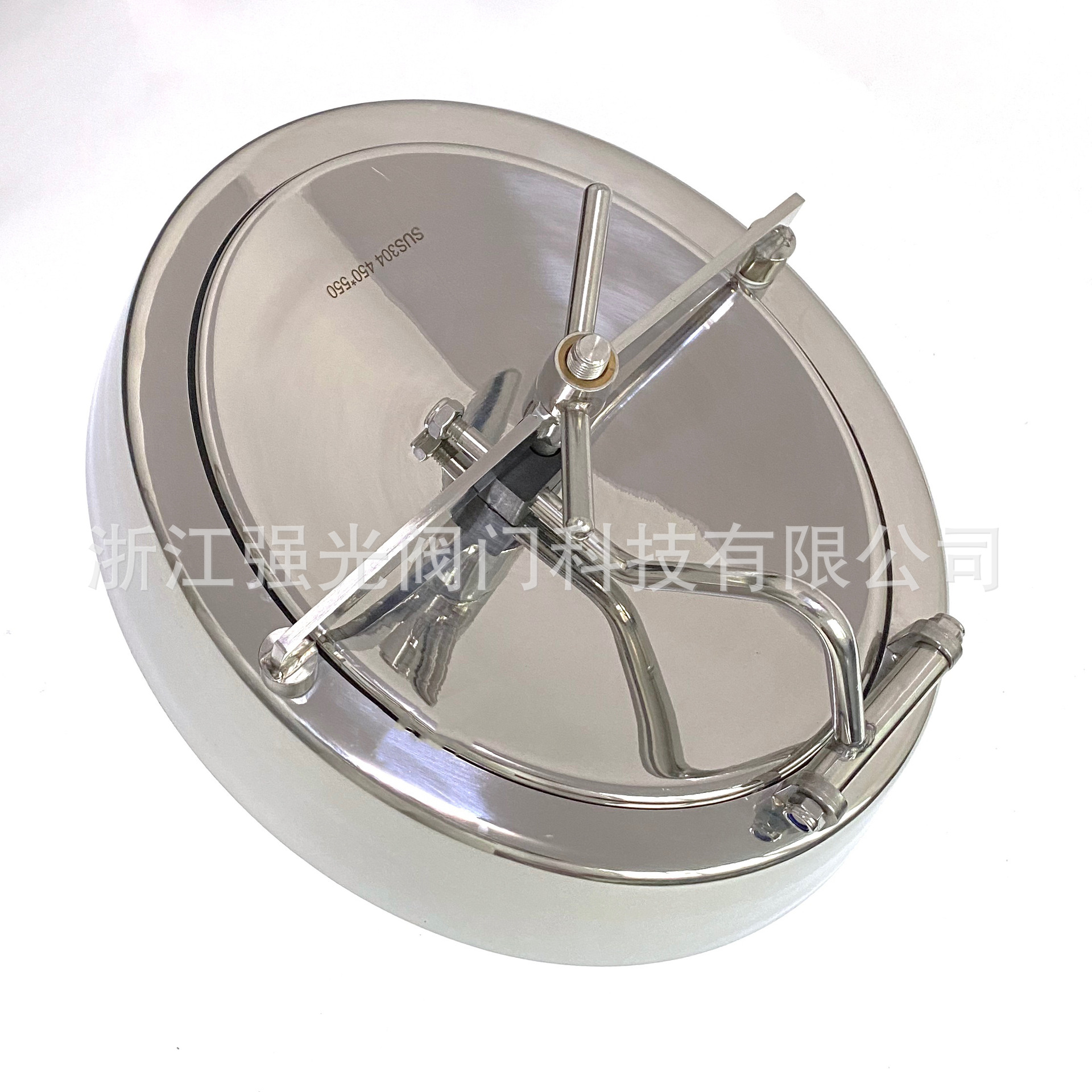 啤酒发酵罐专用卫生级椭圆内开人孔盖,不锈钢,清酒罐椭圆人孔