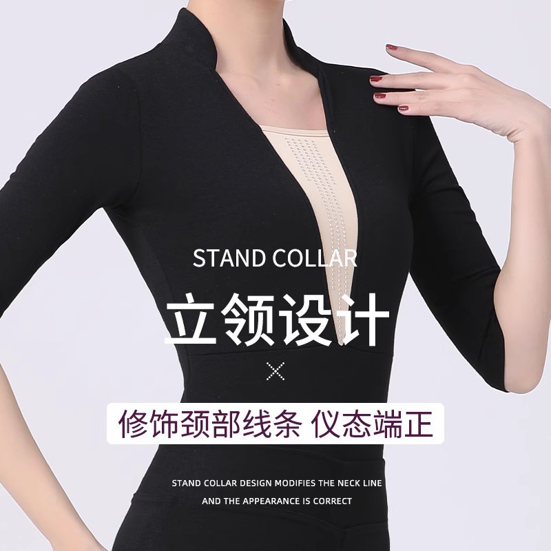 Factory Direct Women's Adult New Cotton Bell-bottom Pants V-neck Short-sleeve Etiquette Training Suit Set