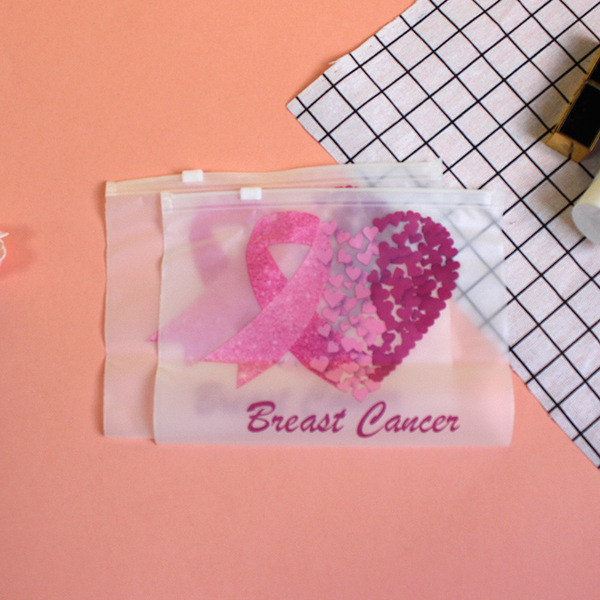 fuchsia black storage bag for eyelashes with zipper