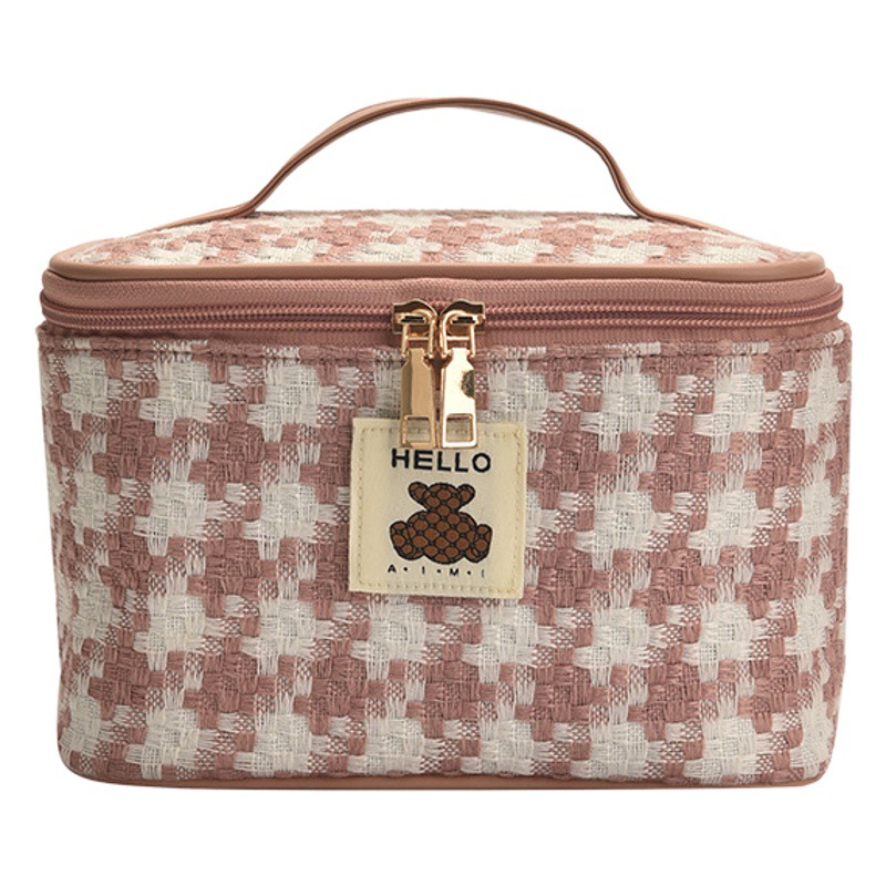 Bolsa de Cosméticos de Alta Gama para Mujer, Estilo 2024, Bolsa de Almacenamiento de Maquillaje Portátil, Bolso Multifuncional de Celebridad de Internet, Venta al por Mayor