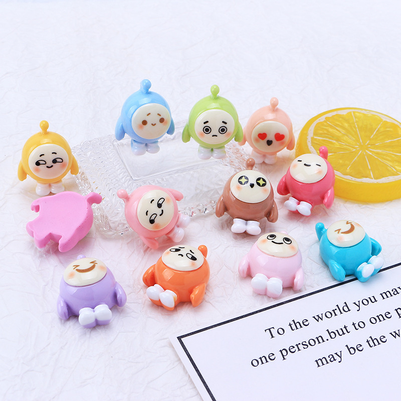 Tiktok recomendar huevo bebé de dibujos animados accesorios resina DIY crema pegamento hecho en casa teléfono caso colgante horquilla paquete material