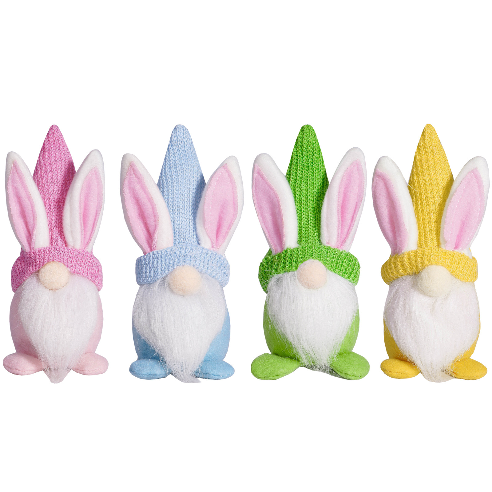 Nuevos productos transfronterizos de conejo de Pascua muñeca enana atmósfera de fiesta decoración adorable conejo Rudolph decoración