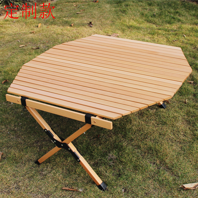 wooden handheld simple picnic table for home use for camping