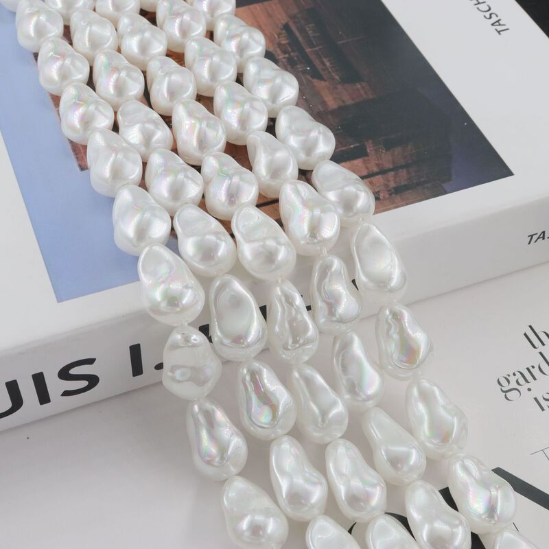 Glass Imitation Swarovski Pearls Baroque Iridescent Mermaid Princess Semi-Finished Jewelry Accessories DIY Handmade Materials Beads Glass Imitation Swarovski Pearls Baroque Iridescent Mermaid Princess Semi-Finished Jewelry Accessories DIY Handmade Materials Beads