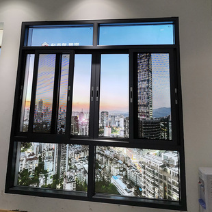 Aluminum alloy doors and windows, sliding windows, welcome to order 1.4 thickness 120 three-track sliding belt mesh