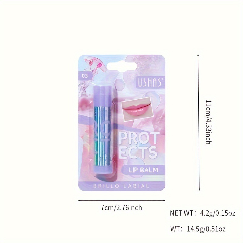 USHAS Aceite labial de punto transfronterizo europeo y americano Hidratante Hidratante Labios Raligerar las líneas de los labios y prevenir el agrietamiento LP2300
