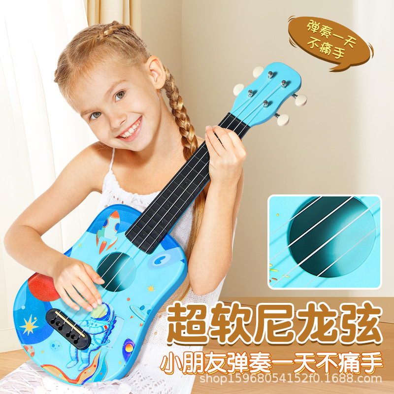 (Wholesale), children's ukulele with a score for beginners, handheld guitar, musical instruments, 21 inch, Birthday gift, (Physicals) 2