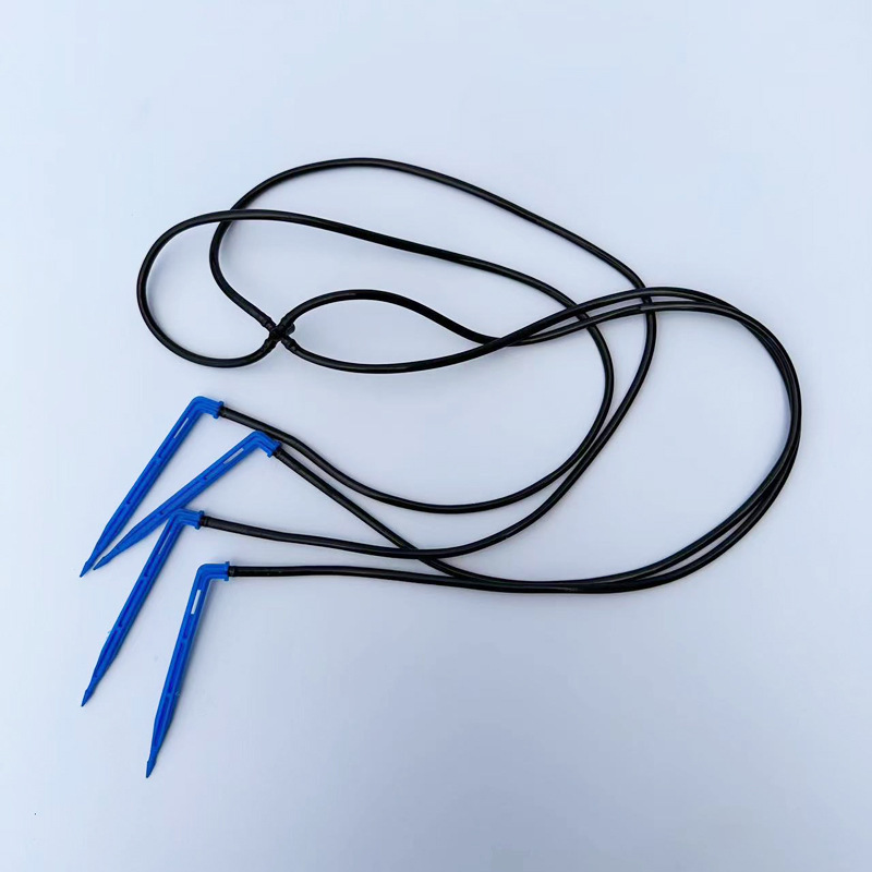 Conjunto de flechas de riego por goteo uniforme con distribuidor de agua ajustable para el cultivo de plántulas de flores y árboles frutales en macetas en invernaderos nuevos al por mayor image 10