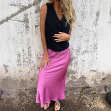 �羳�¿�R�d���QMidi Skirt High Waist Women's ʽ�z���|��