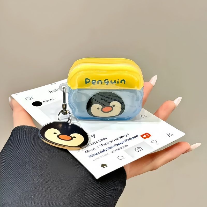 Cartoon West Highland Penguin para Apple Airpods 5 auriculares caso protector pro3 generación auriculares bluetooth