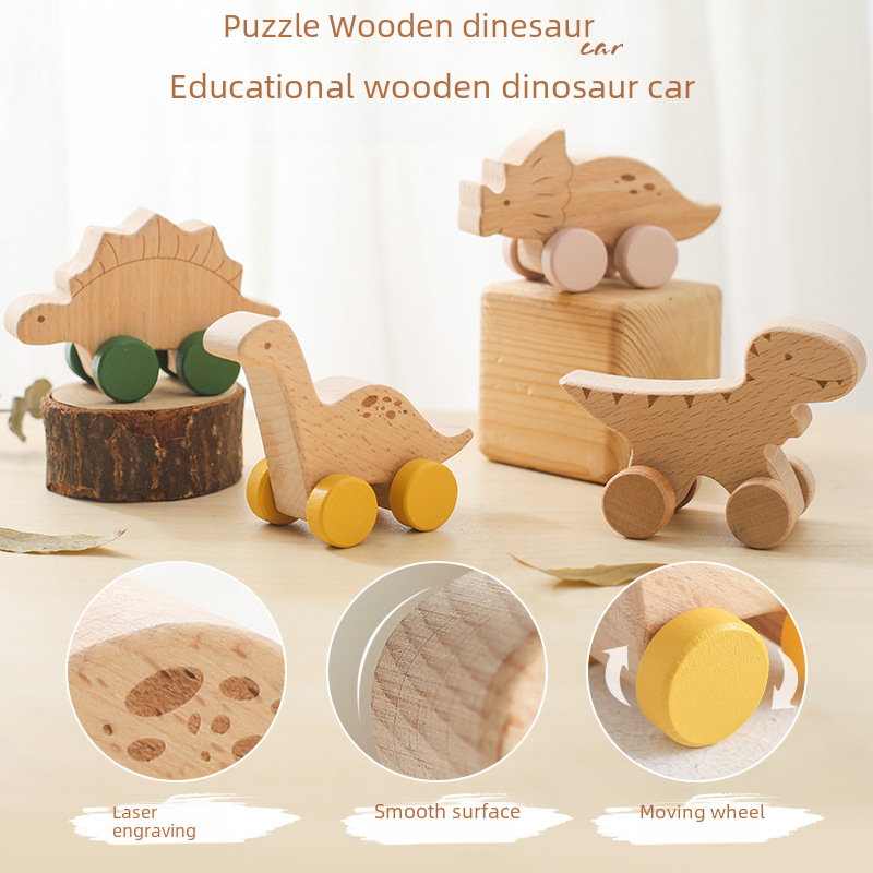 inertia wooden shatterproof dinosaur