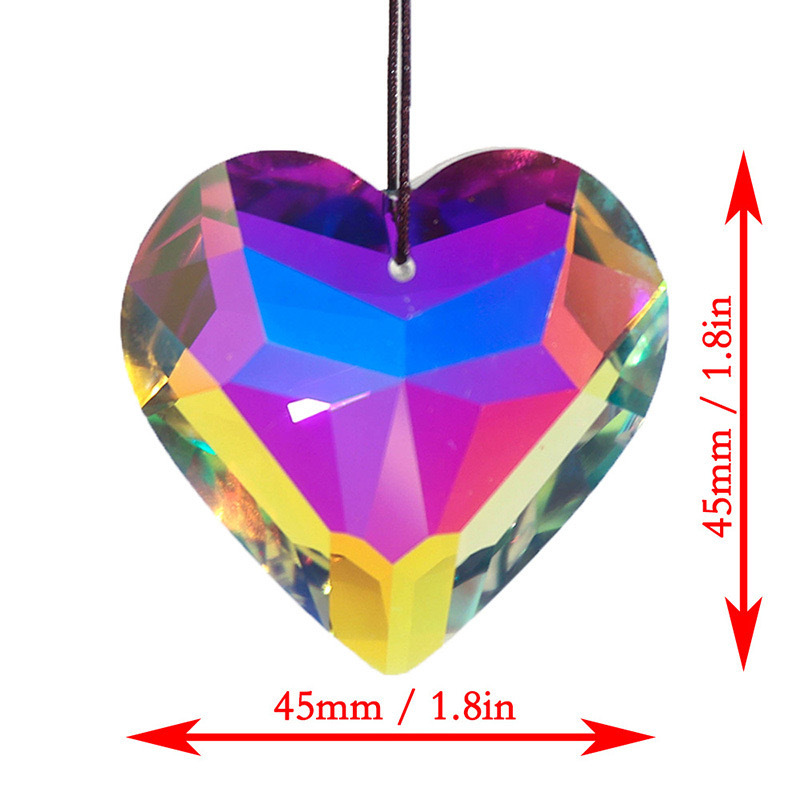 Vintage Style, Pastoral Style Vintage Style Pastoral Heart Shape Artificial Crystal Pendant