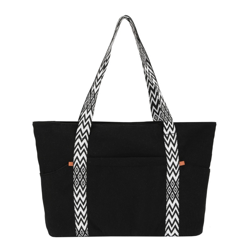 Bolsa de viaje japonesa de diseño casual de nicho nuevo estilo de literatura y arte relajado viento de gran capacidad de viaje de hombro bolso