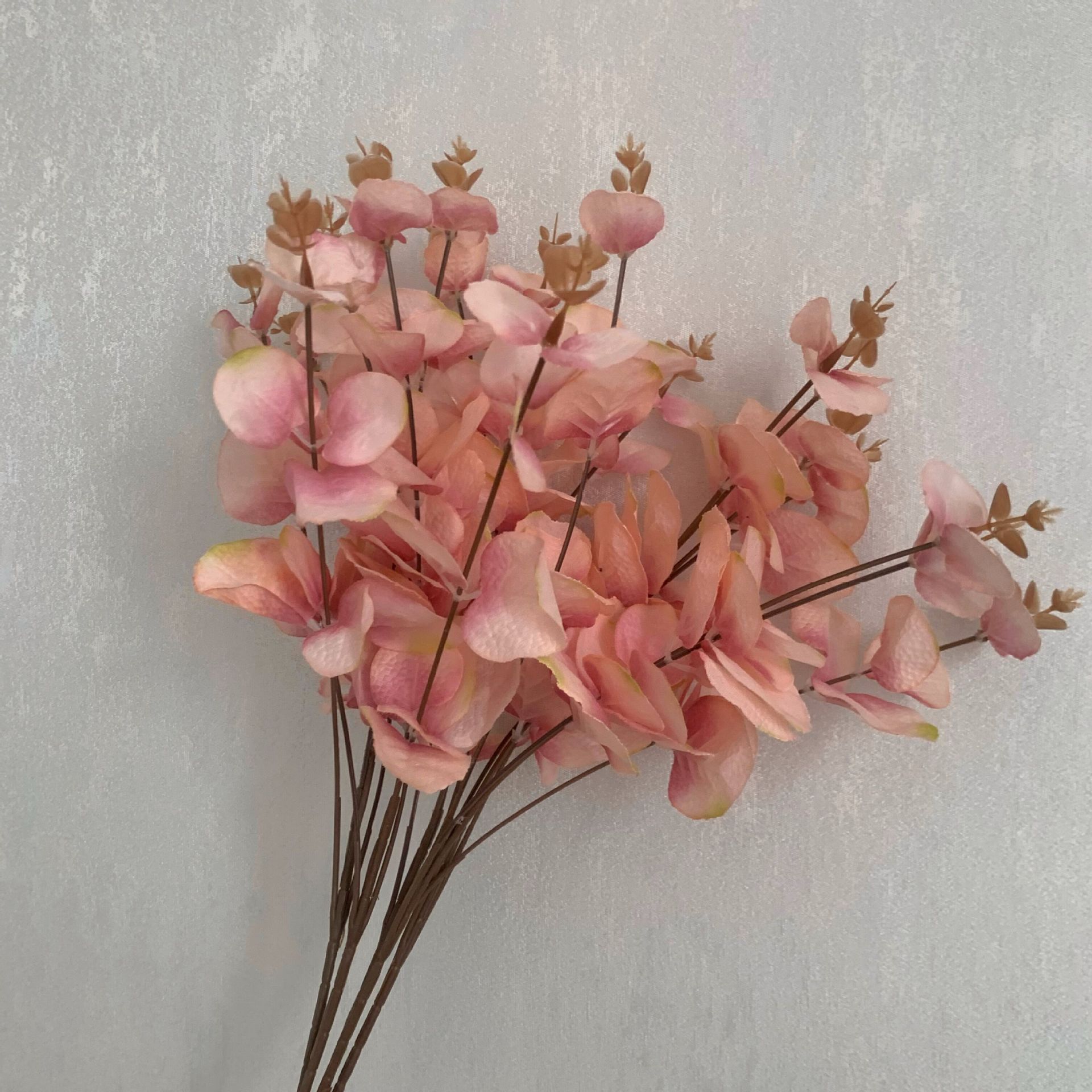 Fábrica directa flor artificial Flor de seda boda decoración del hogar a juego diseño dinero Ye eucalipto flor falsa