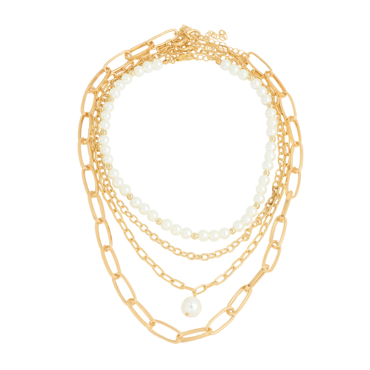 Collier Court Sauvage Mode Simple Perle Rétro display picture 2