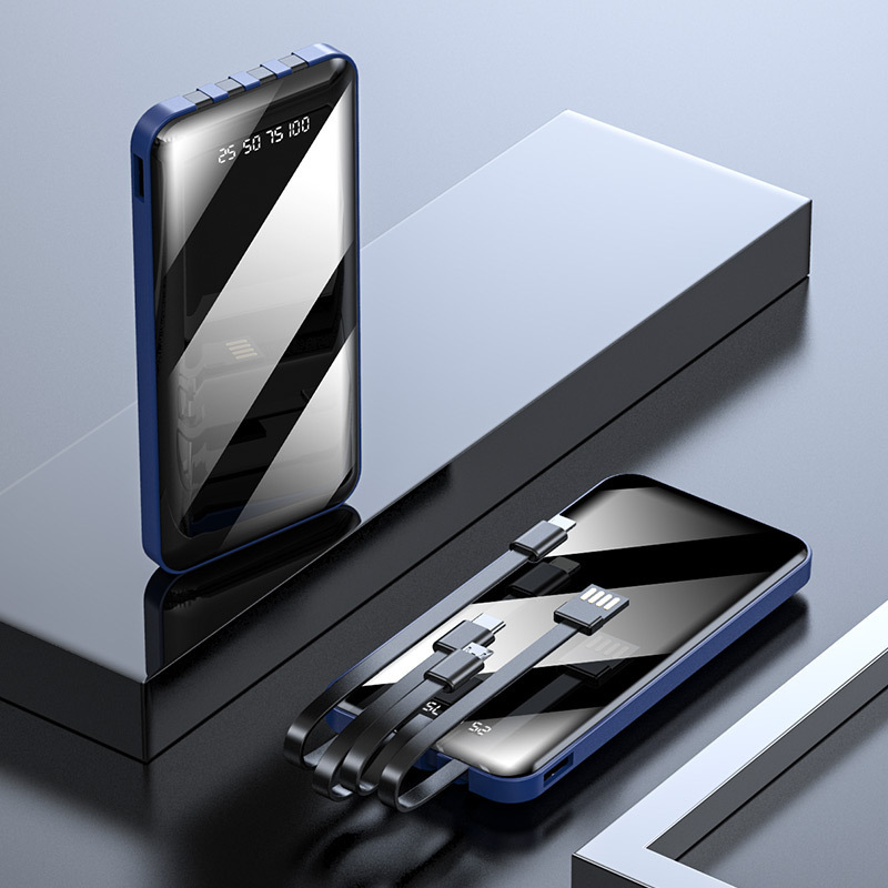 Cuatro líneas de carga al aire libre delgada ligera de gran capacidad con cable de alimentación portátil 2W miliamperios compartido de carga