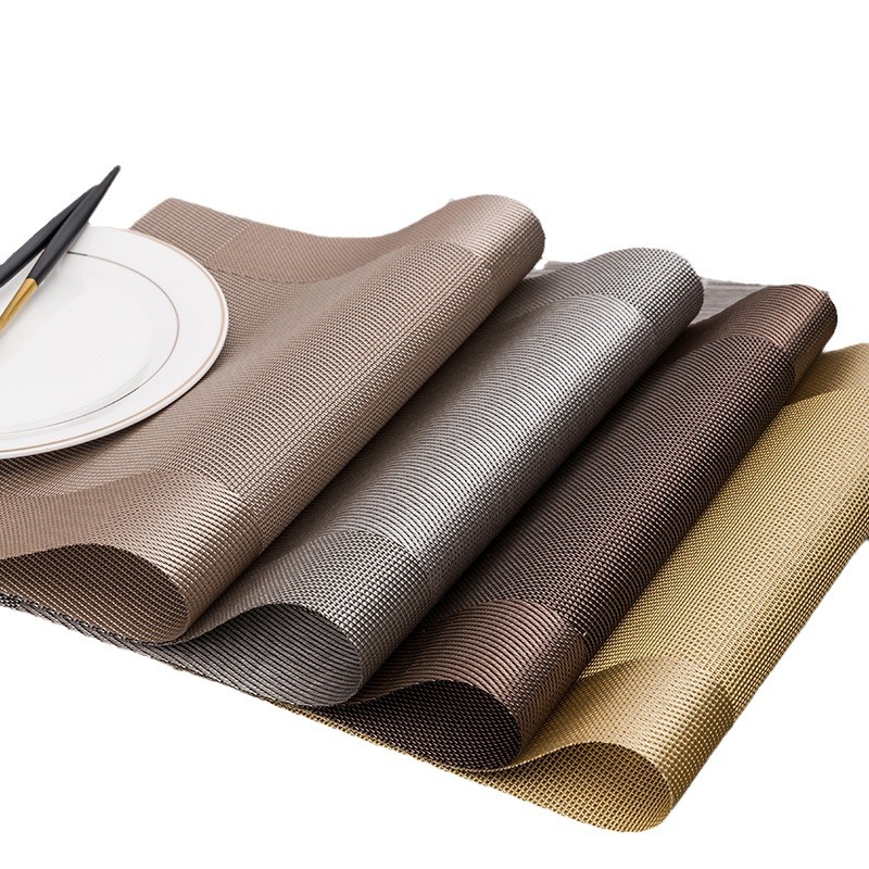 High grade European PVC placemats, four corner placemats, non slip and heat resistant placemats, diagonal western placemats, student placemats_voghion.com