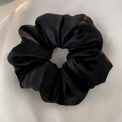 Upgraded 160g Filled Cotton Cyber Saç üçün rezinlər - black-pillow-hair-tie-hair-care-extra-large-size-upgraded-model
