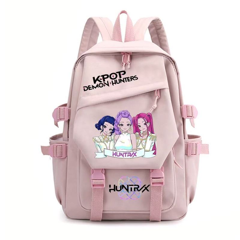 KPOP猎魔女团电影周边印花周边印花周边双肩背包青少年学生书包|undefined