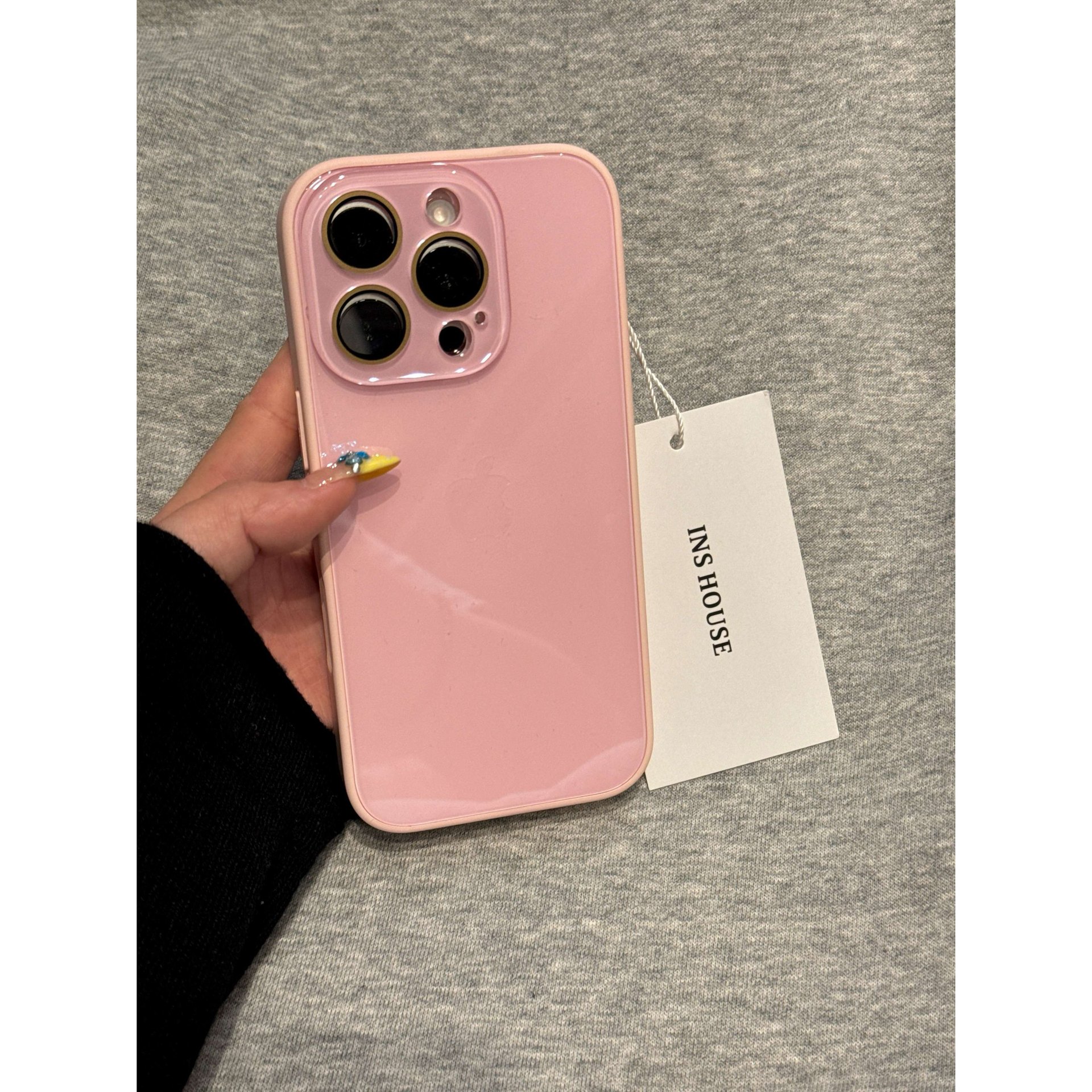 Korean-style Ins Clear Candy-colored Lens Protector Suitable For IPhone 16 Pro Max And 15 Phone Case_voghion.com