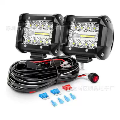 Motorcycle headlights, headlights: Electric Vehicle Headlights, Motorcycle Spotlights - 4-inch-20-light-60w-cat-eye-switch