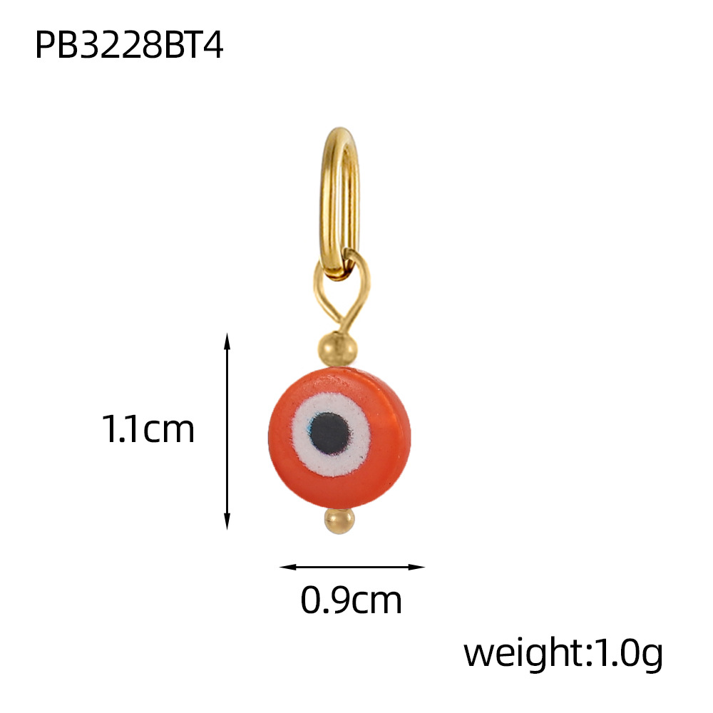 2g Weight Pendant Jewelry Making Type DIY Ornament Accessories Classification 1 Piece Quantity 304 Stainless Steel Material Devil's Eye Pattern All Seasons Season Polished Finish Plating Design Simple Style, Classic Style Style 1 Piece 304 Stainless Steel Devil's Eye Polished Pendant DIY Ornament Accessories 12