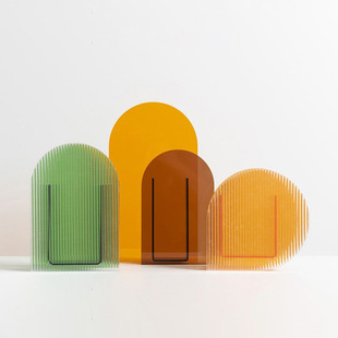 Acrylic Multi-Color Ornaments Creative Export Modern Simple Home Scandinavian Decoration Green Plant Flower Vase Model Room