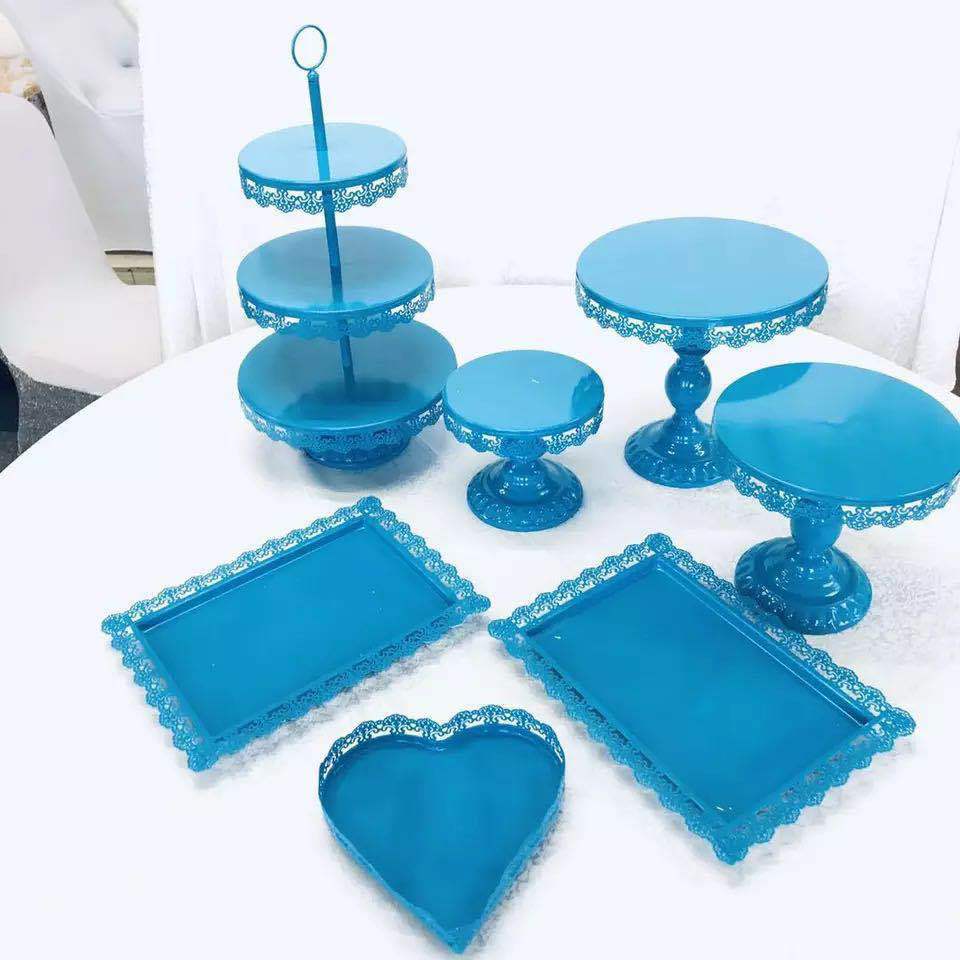 Estante de pastel de estilo europeo, taza de papel de boda, bandeja de pastel de pastelería, mesa de postres de boda, juego de 13 piezas