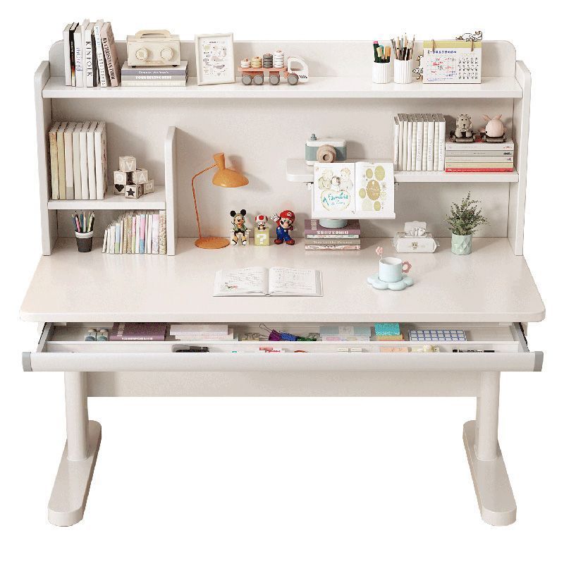 2025新款手摇可升降实木学习桌小学生初高中生电脑桌儿童书桌批发