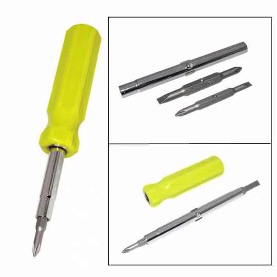Six-in-one multi-function screwdriver batter sleeve double-head cross batter household strong magnetic dual-purpose manual screwdriver