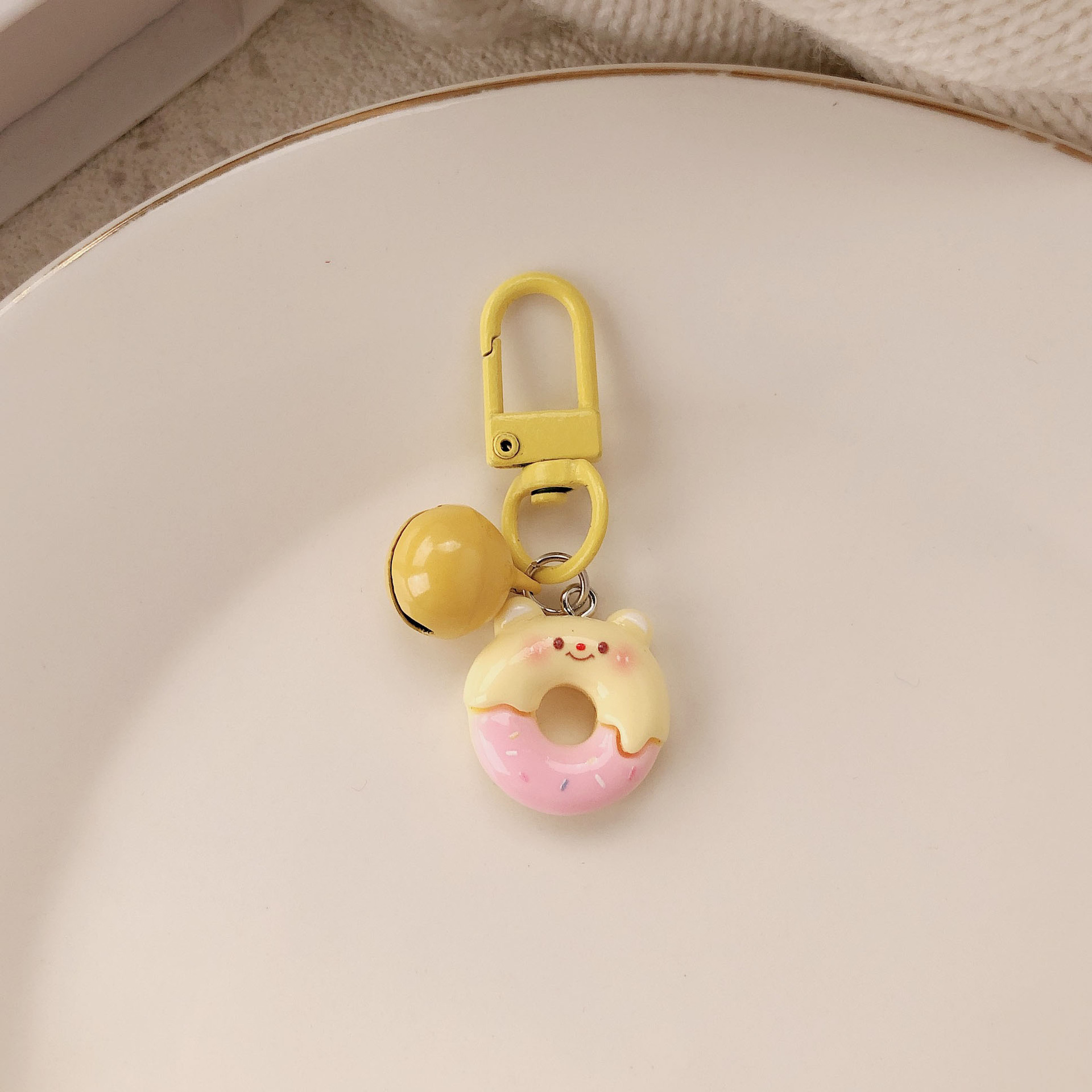 Llavero de oso airpods funda protectora colgante de carcasa para auriculares colgante de carcasa de teléfono móvil de bricolaje colgante de cadena joyería llave