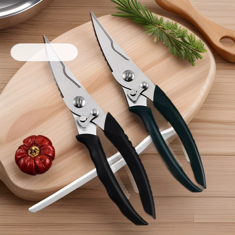 Кухонные ножницы для куриных костей из нержавеющей стали, мощные многофункциональные ножницы для резки костей, барбекю, рыбы и продуктов, экономящие труд.