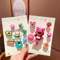 メーカー直販洞靴花樹脂靴バックル漫画靴バックルアクセサリーdiyいちご熊三眼仔3d人形