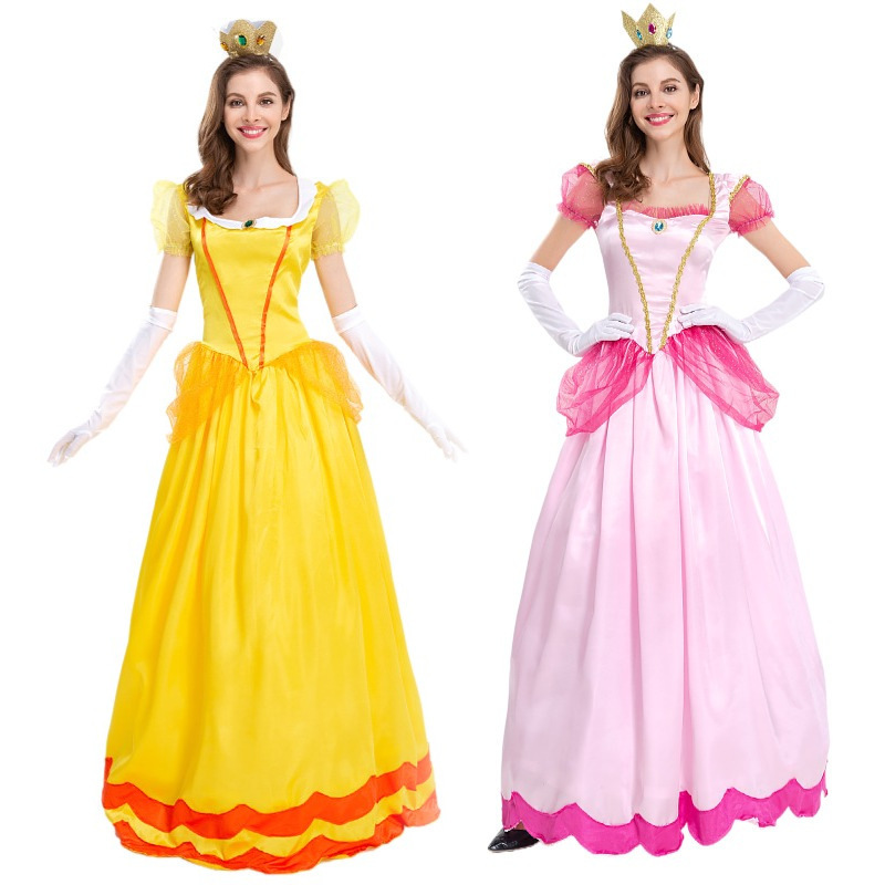 2024 New Mary Poppins Princess Dress Court Party Queen Costume Pink Peach Blossom Princess Performance Costume