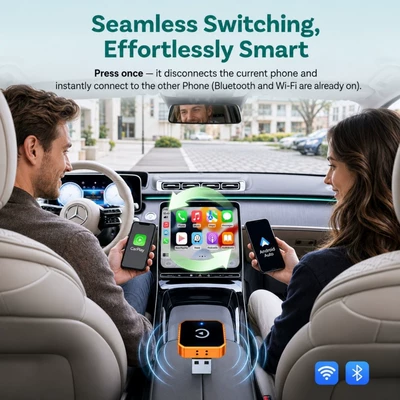 Connectivity Adapter, Simsiz CarPlay və Android Auto